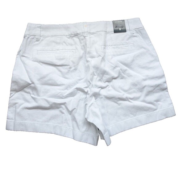 J. Crew 5" Classic Chino Short White Summer Neutral Size 8 - Picture 2 of 9